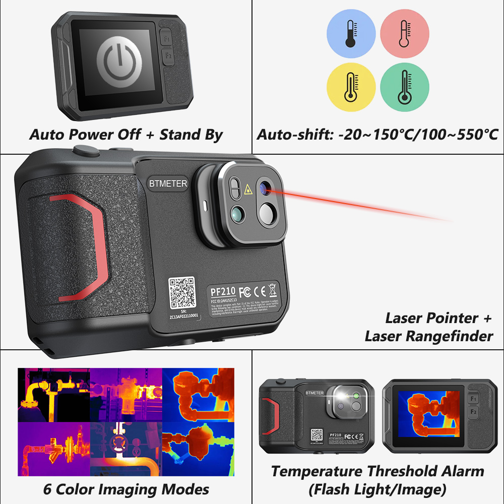 Industrial Laser Tool - كاميرا حرارية محمولة باليد 256x192 -20