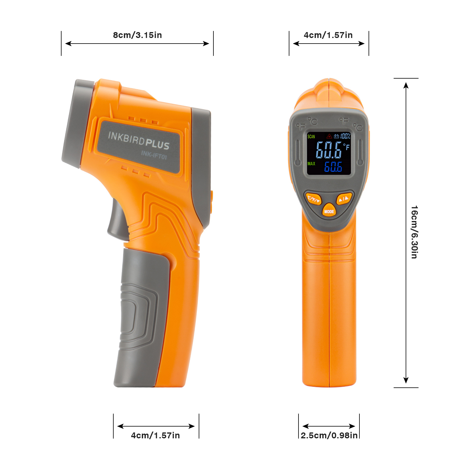 Inkbird الليزر الأشعة تحت الحم - مراجعة Industrial Laser Temperature وسعره