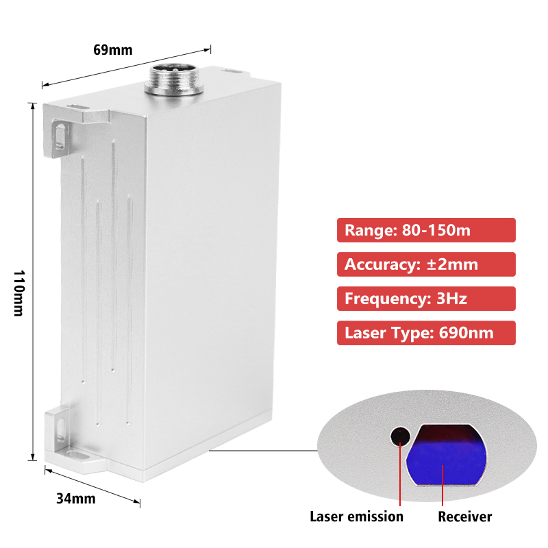 مستشعر قياس المسافة بالليزر مق - مراجعة Industrial Laser Distance Sensor وسعره
