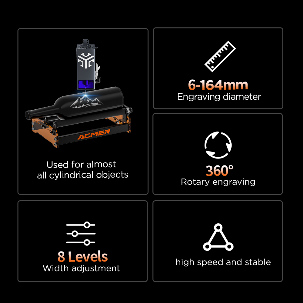 أسطوانة ليزر دوارة ACMER M3 36 - مراجعة Fiber Laser Cutting Machine وسعره