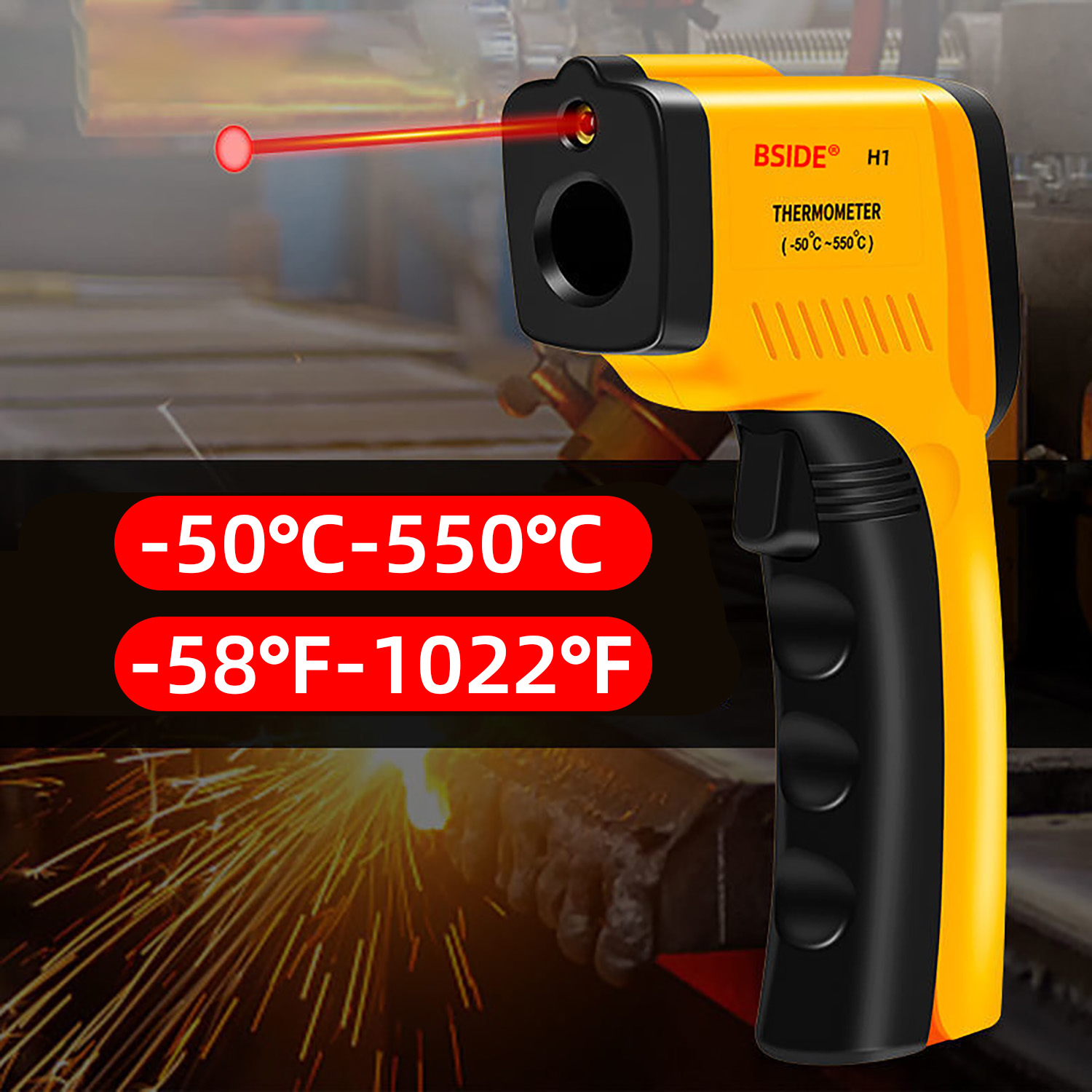 ميزان حرارة رقمي بالأشعة تحت ا - مراجعة Industrial Laser Temperature وسعره