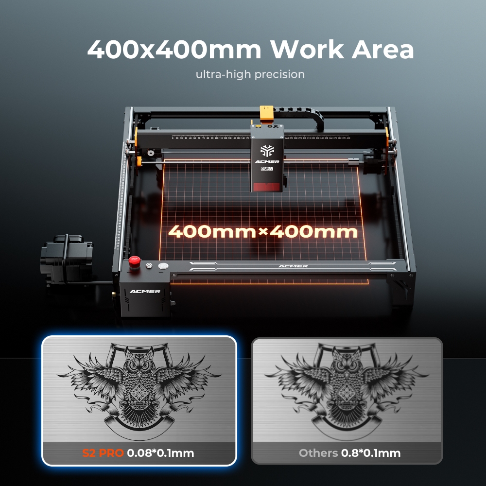 ماكينة نقش بالليزر ACMER S2 PR - مراجعة Industrial Laser Tool وسعره